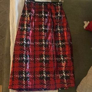 Gorgeous plaid sequin skirt!!!
